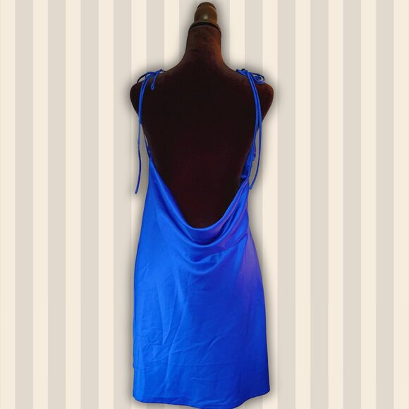 Secondhand Dynamite cobalt blue slip dress - Size: Medium - Picture 2 of 8